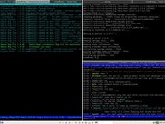 screenshot of tritium 0.3.0 with a working panel