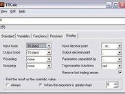 Display tab