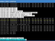 The logfile viewer with some text selected