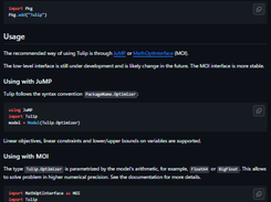 Tulip.jl Screenshot 1