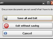 A dialog:Exit dialog