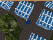 Top-down view of the city