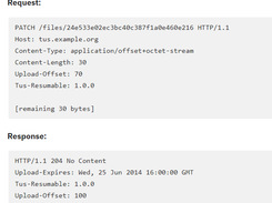 tus resumable upload protocol Screenshot 1