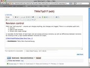 Sample page edit using default WYSIWYG editor