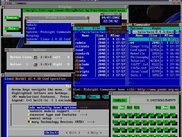 twin on X11, with several windows and ShinyMetal theme