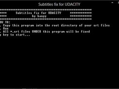 Udacity Subtitles Fix Screenshot 1
