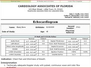 Ultimate EMR Echocardiogram Report