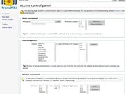 Access control panel