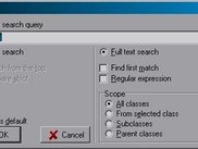 Search dialog