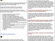 1) 2 column layout.