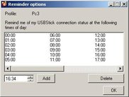 Reminder options