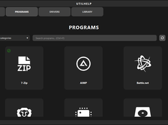 Programs Tab UTILHELP