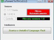 Interfaccia del programma (rilevata 1.8)