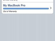 The main "My Devices" screen of uWarranty.