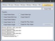 Dicom Multiple Anonymizer interface