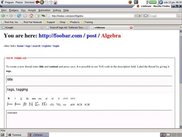 Creating a new math discussion in v3xforum