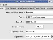 This gives webcam capability information