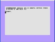 The start screen for the Plus/4 on Windows XP