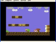 Giana sisters running on the emulated C64