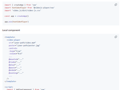 videojs-player Screenshot 1