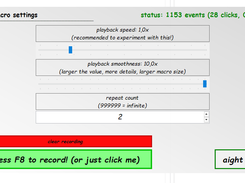 Ultra-fast smooth built-in full fledged macro recording feature.