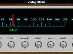 Preset buttons show station
