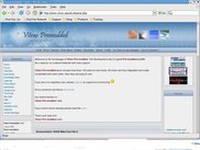 Homepage of Vitrax, default style