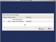 VNC Session Manager Session Prompt