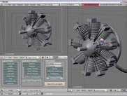 Imported engine-model and GUI of the import-script.
