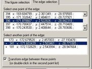 VRML file figure edges selection for smoothing.