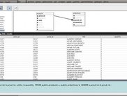 V. SQL displaying joined table containing selected columns
