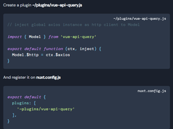 Vue API Query Screenshot 1