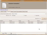 Filtered list of expenses