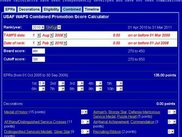 USAF Combined WAPS Promotion Score Calculator