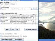 WebWallpaper Main Window