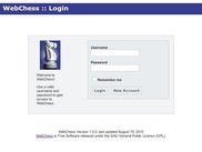 Login page