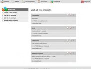 List of projects