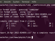 Sample Usage of WebForensik
