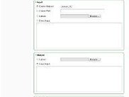 The job submission form of WebMapReduce