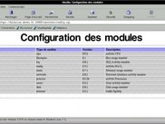 configuration screen
