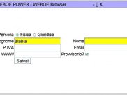 Weboe can handle data forms like client server applications