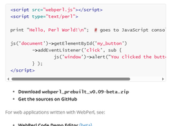 WebPerl Screenshot 1