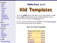 The KidKit Welcome Page