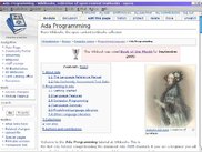 Wikibook "Ada Programming" rendered by Opera