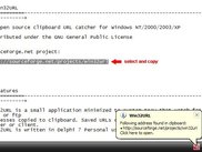 Win32URL tray icon