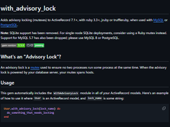 With Advisory Lock Screenshot 1