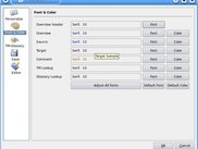 Font and Color setting in Preferences page