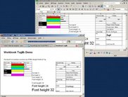 Fonts, colors, alignments, sizes, etc.
