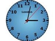 Clock with hands in "uniform" look