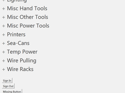 Categories, collapsed.